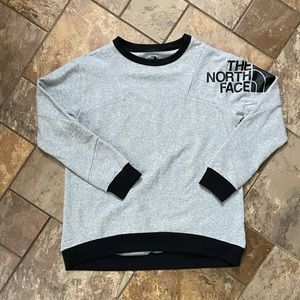 The North face gray crew neck sweater